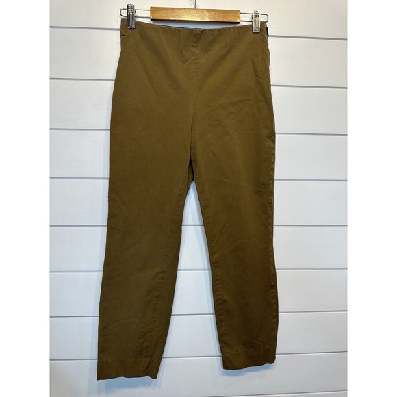 Everlane Size 6 Pants Cropped Side Zip Khaki Chino Trousers Tan 25" L Women's - Picture 7 of 7